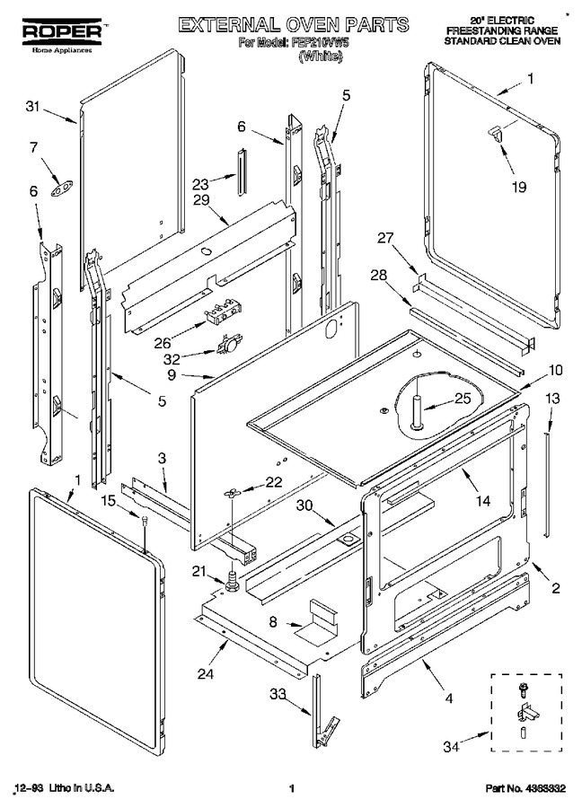 Diagram for FEP210VW5