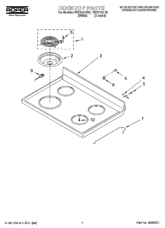 Diagram for FEP310GW0