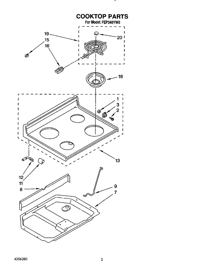 Diagram for FEP340YW0
