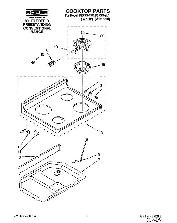 Diagram for FEP340YW1