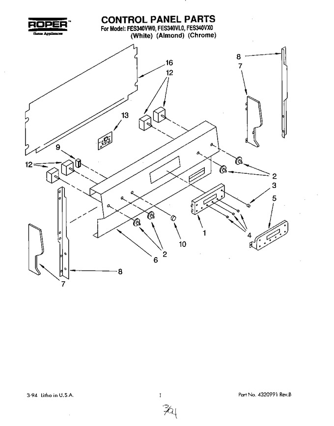 Diagram for FES340VW0