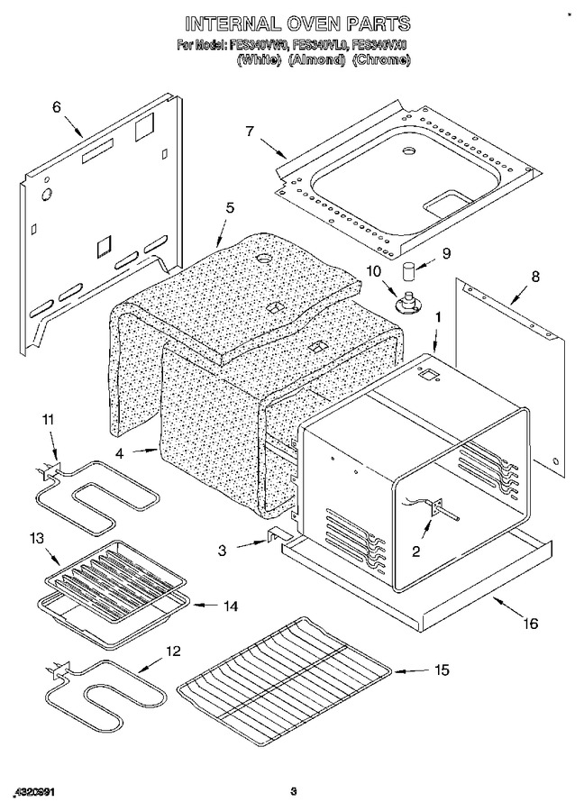 Diagram for FES340VX0