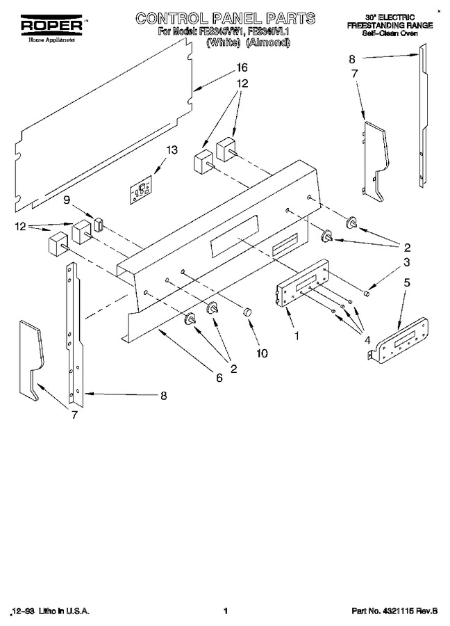 Diagram for FES340VW1
