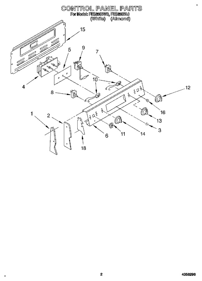 Diagram for FES350BW0