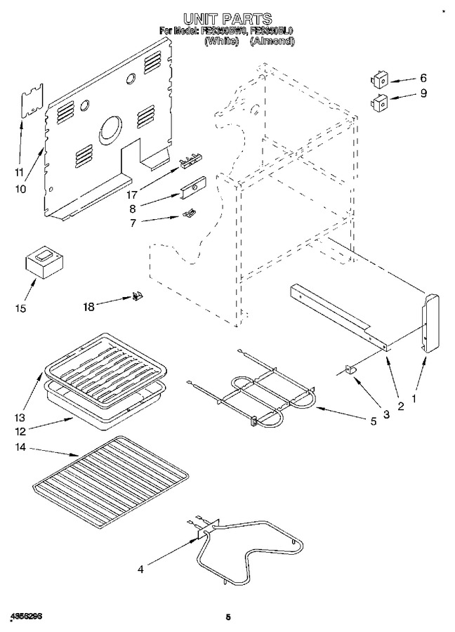 Diagram for FES350BW0