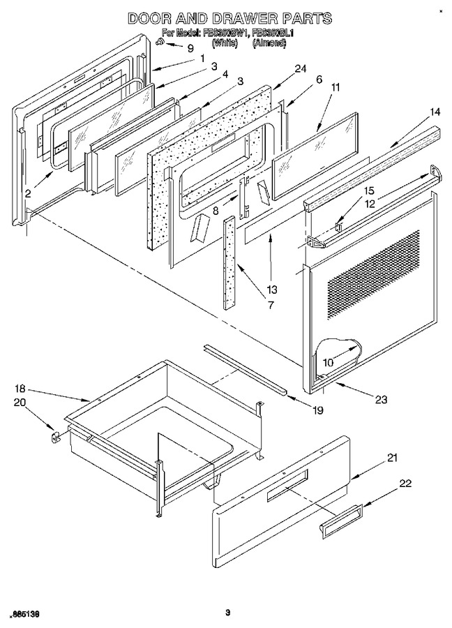 Diagram for FES350BW1