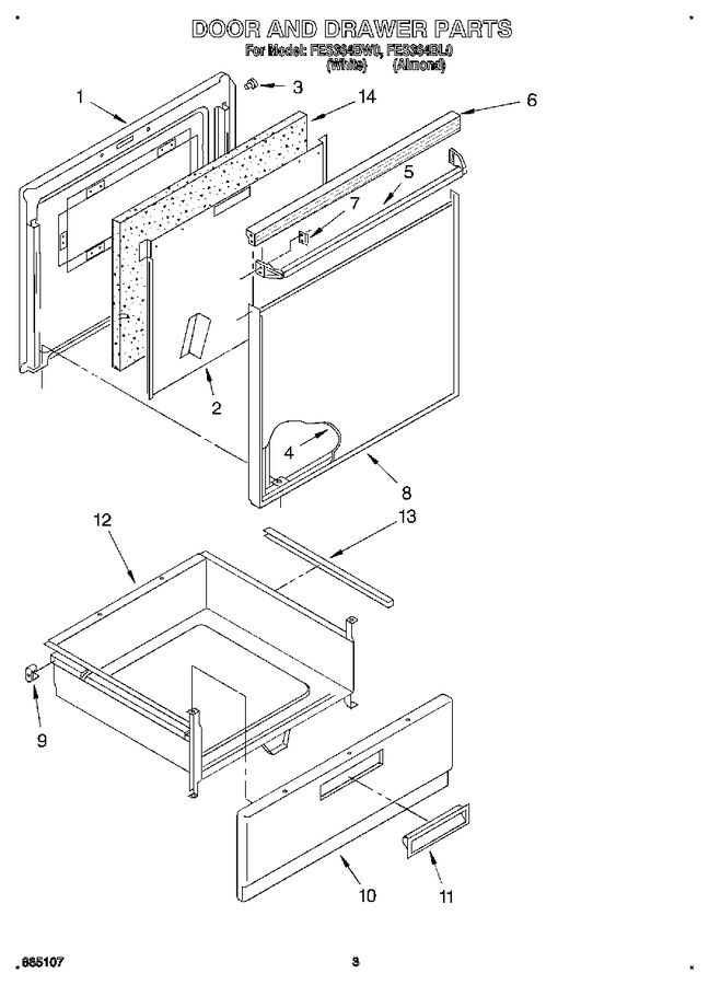 Diagram for FES364BL0