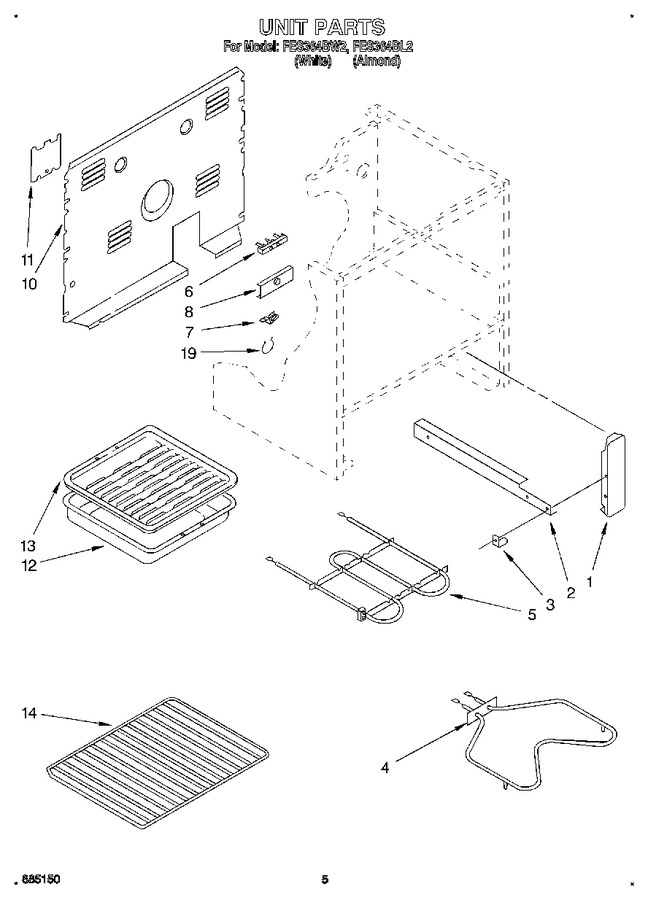 Diagram for FES364BW2