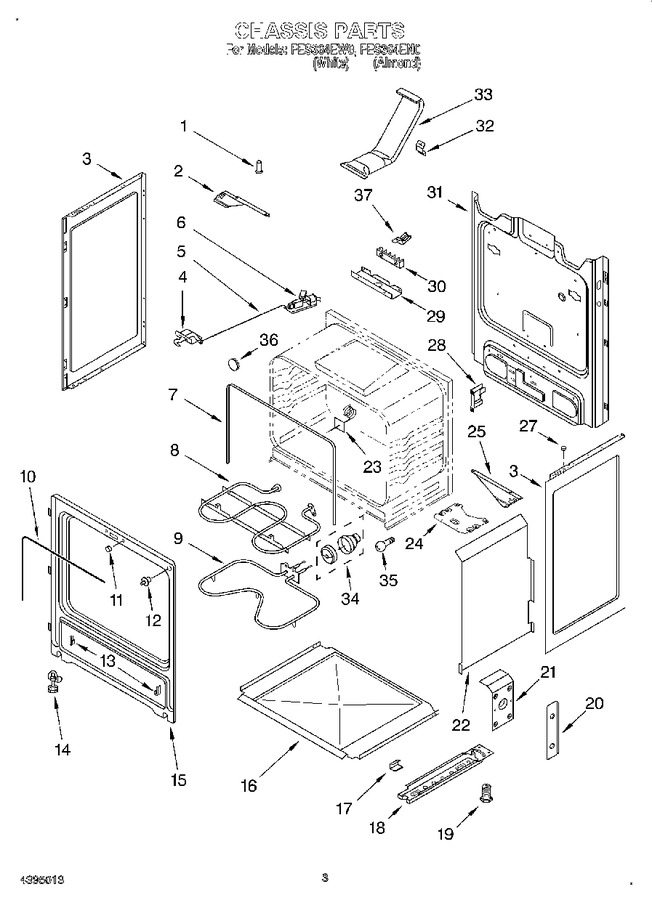 Diagram for FES364EW0