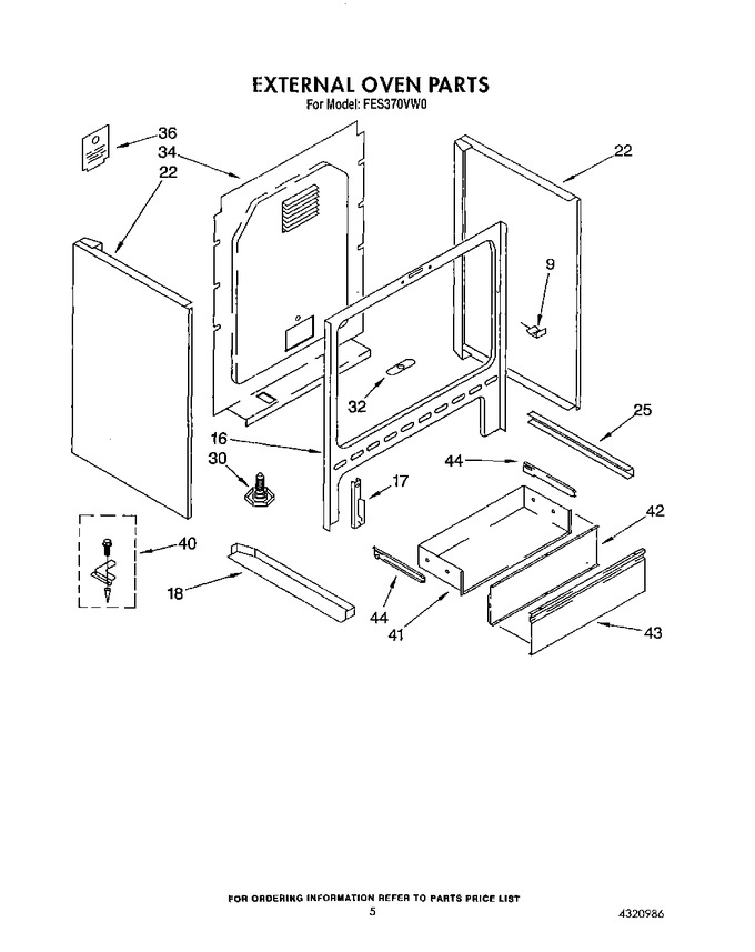 Diagram for FES370VX0