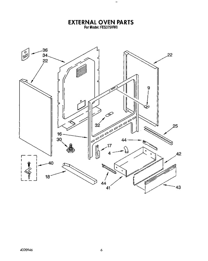 Diagram for FES370VW0