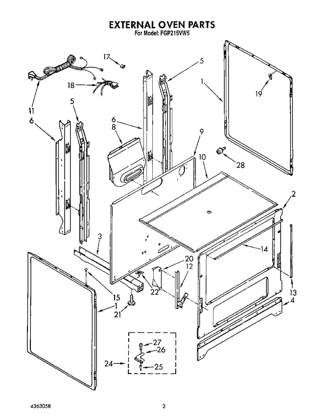 Diagram for FGP215VW5