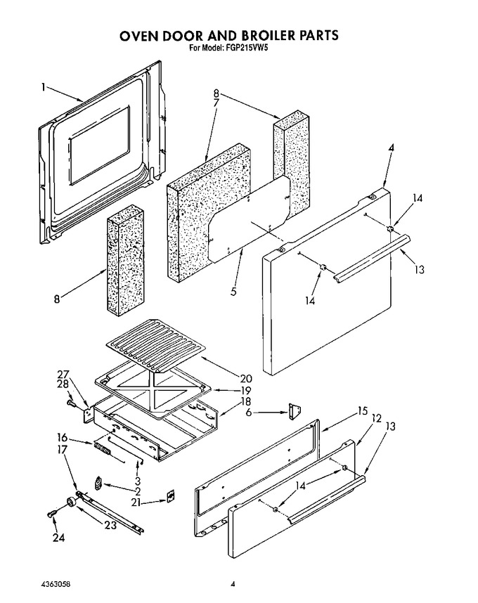 Diagram for FGP215VW5