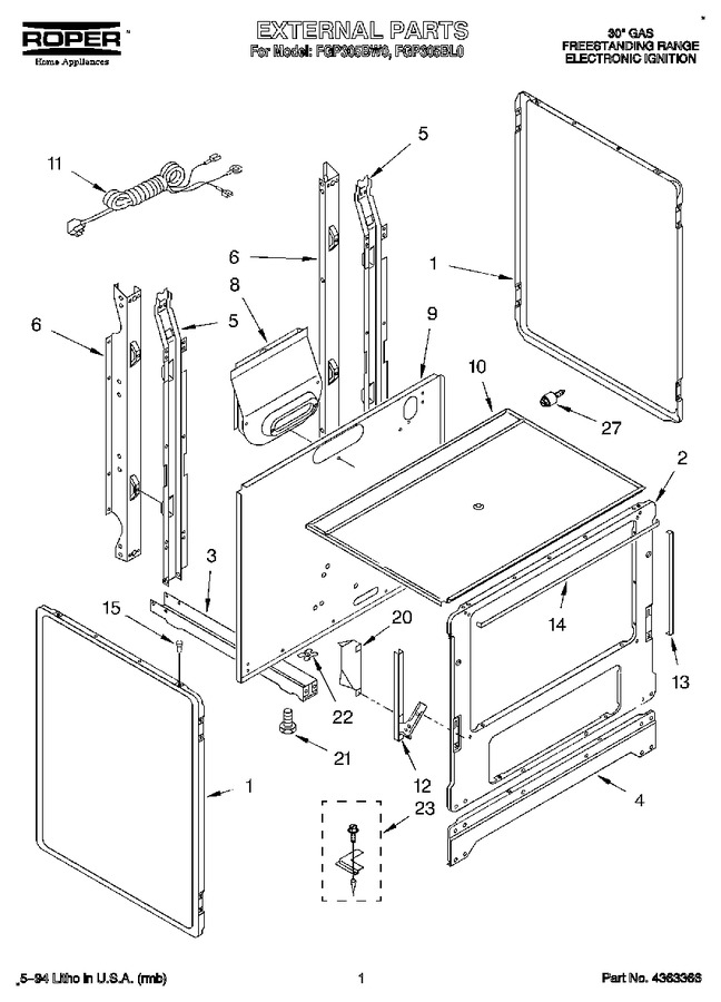Diagram for FGP305BL0