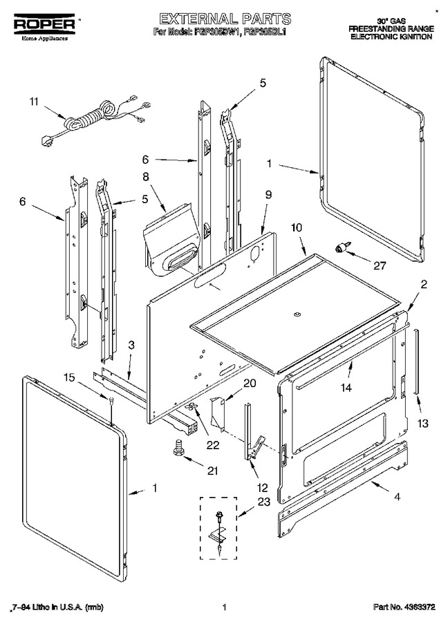 Diagram for FGP305BL1
