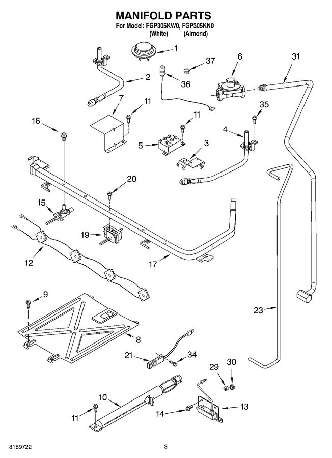 Diagram for FGP305KW0