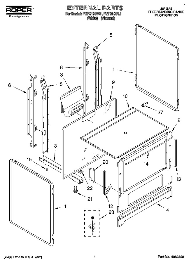 Diagram for FGP310BW1