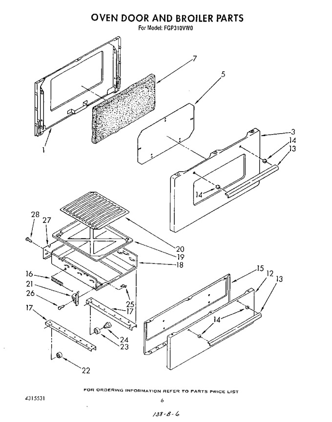 Diagram for FGP310VW0