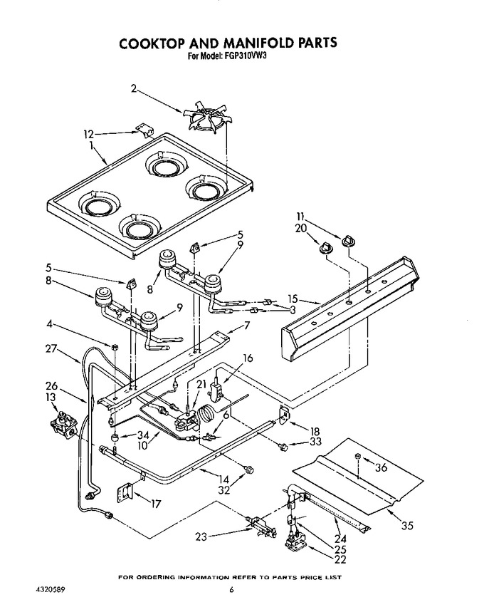 Diagram for FGP310VW3