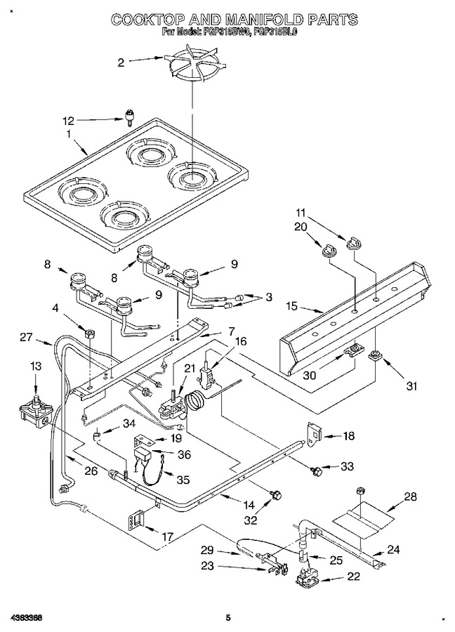 Diagram for FGP315BW0