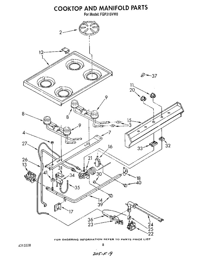 Diagram for FGP315VW0