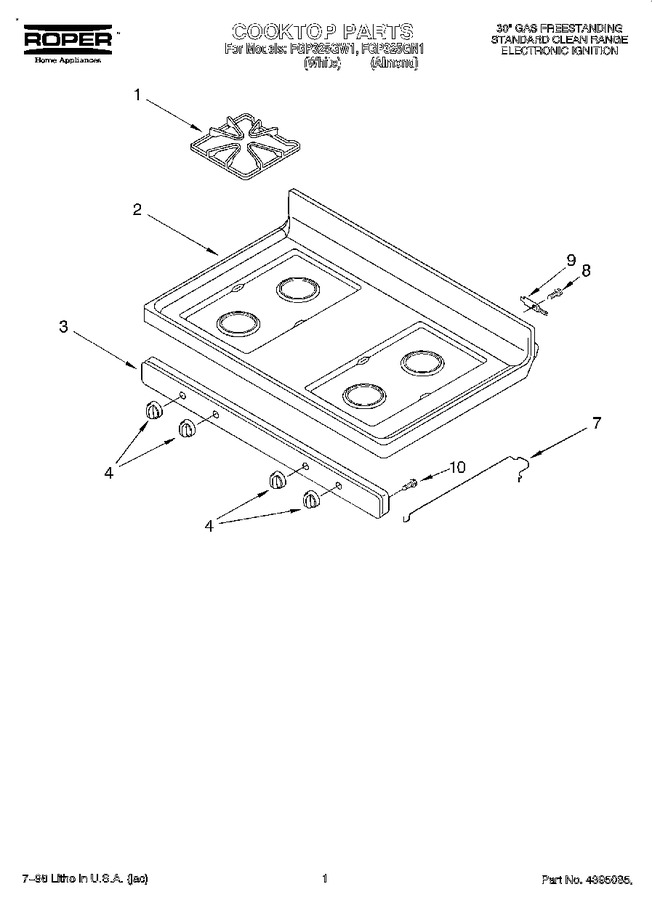 Diagram for FGP325GW1