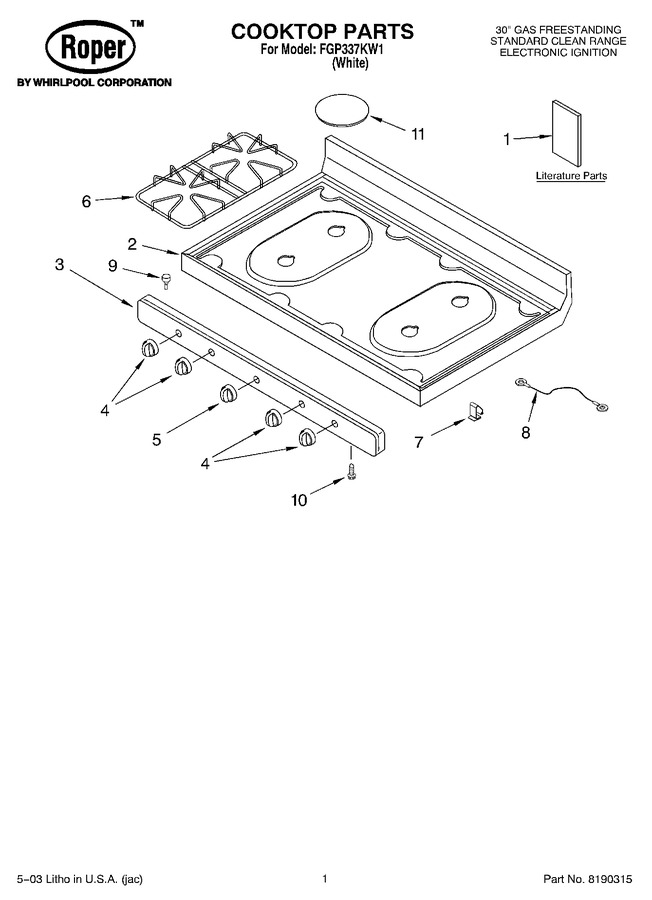 Diagram for FGP337KW1