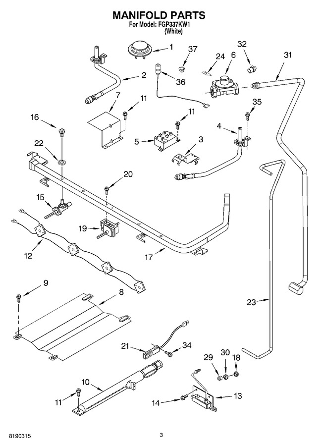Diagram for FGP337KW1