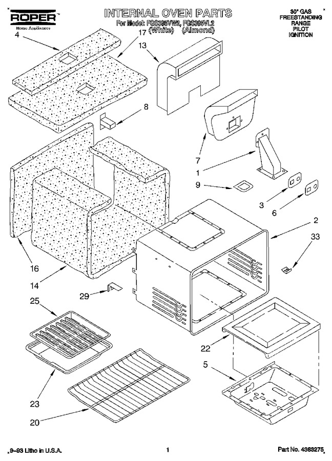 Diagram for FGS395VL2