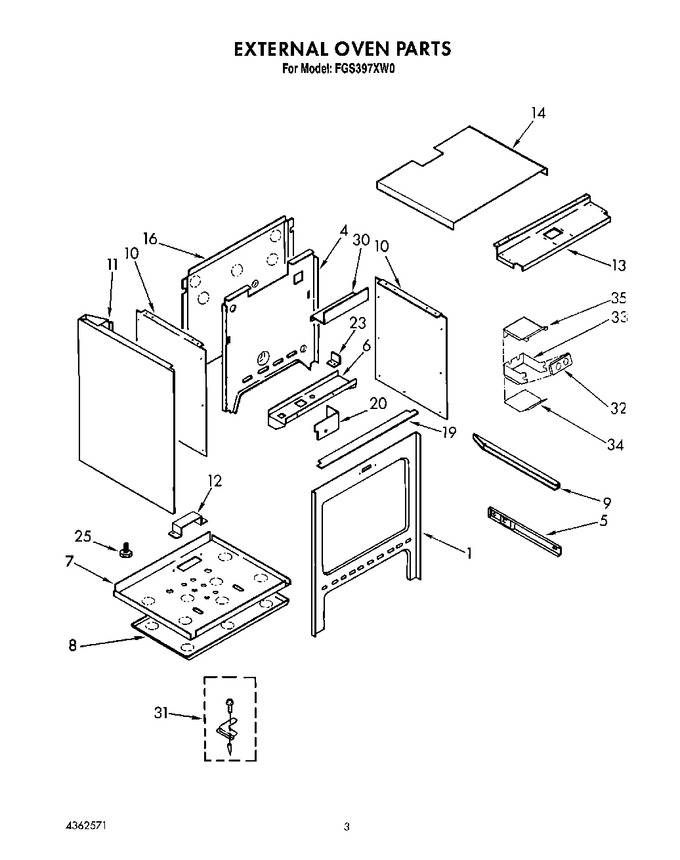 Diagram for FGS397XW0
