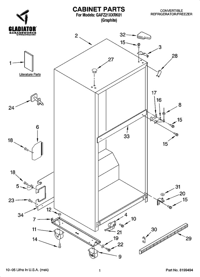 Diagram for GAFZ21XXRK01