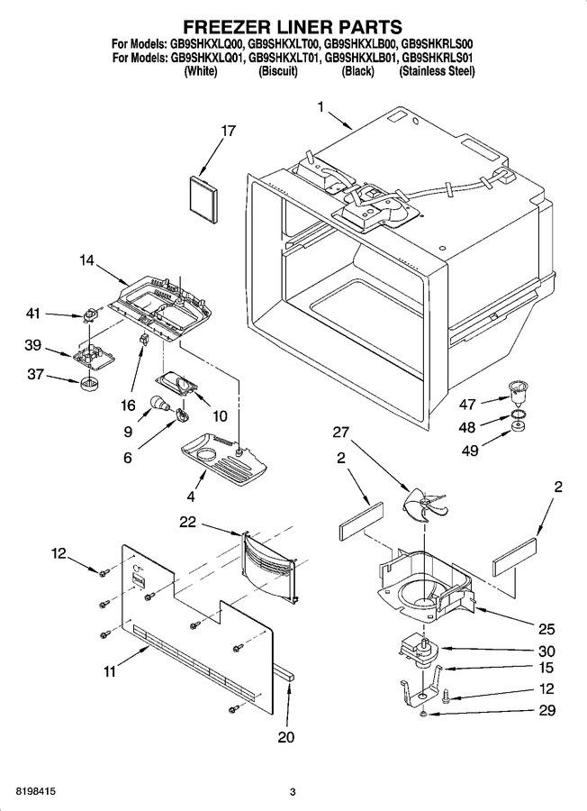 Diagram for GB9SHKXLQ01