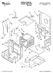 Diagram for 01 - Oven Parts