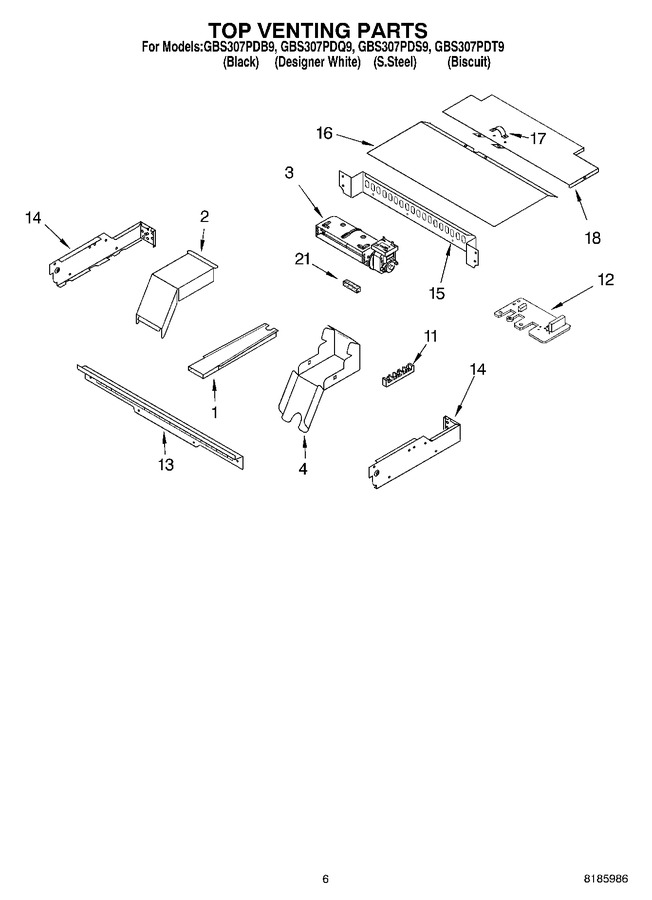 Diagram for GBS307PDS9