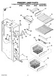 Diagram for 04 - Freezer Liner Parts