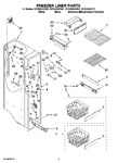 Diagram for 04 - Freezer Liner Parts