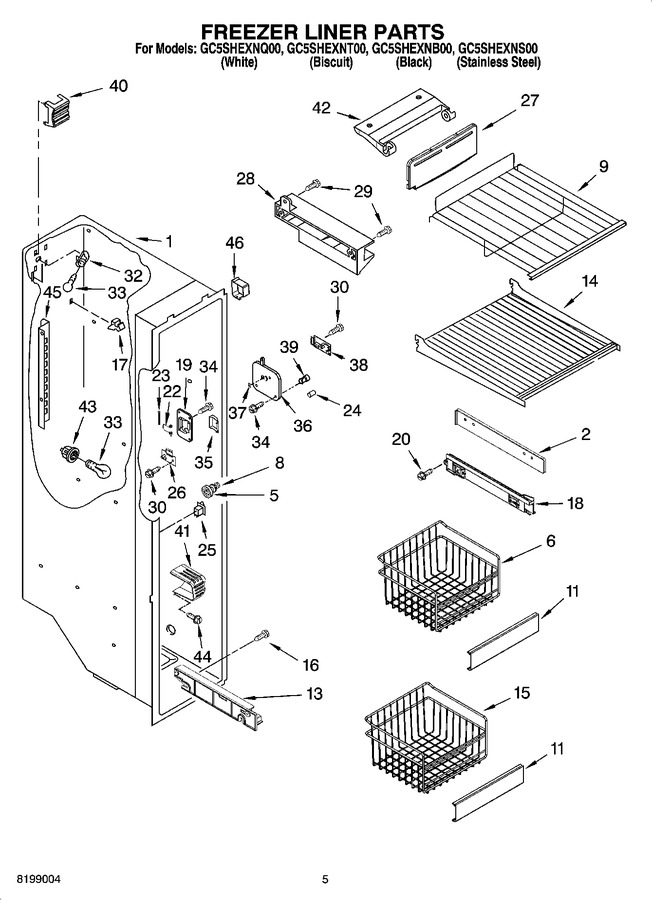 Diagram for GC5SHEXNS00