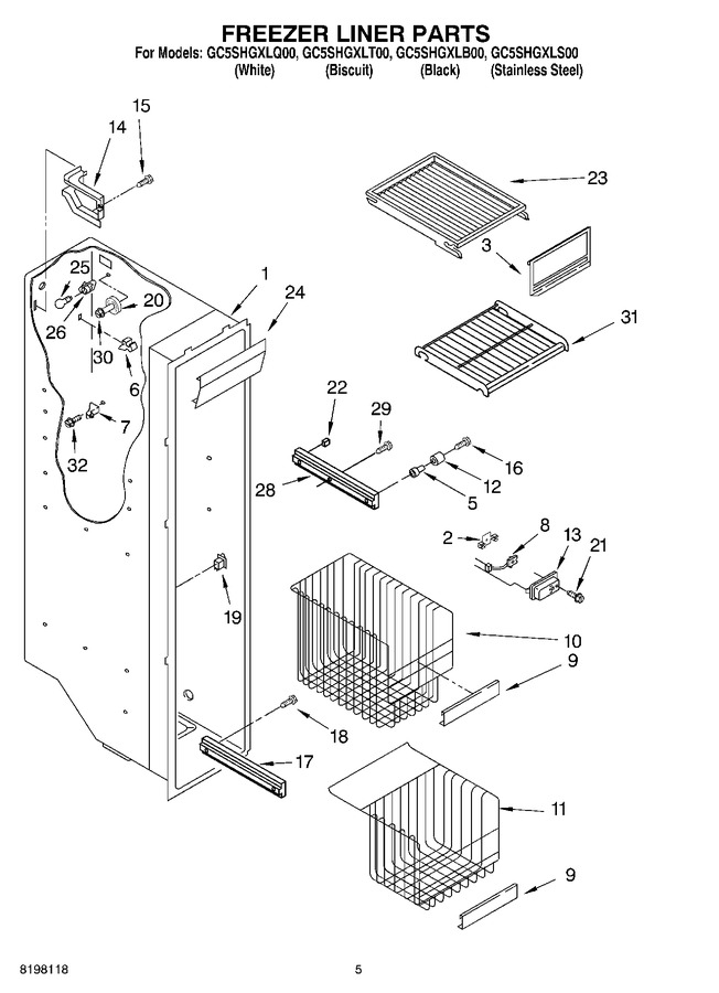Diagram for GC5SHGXLS00