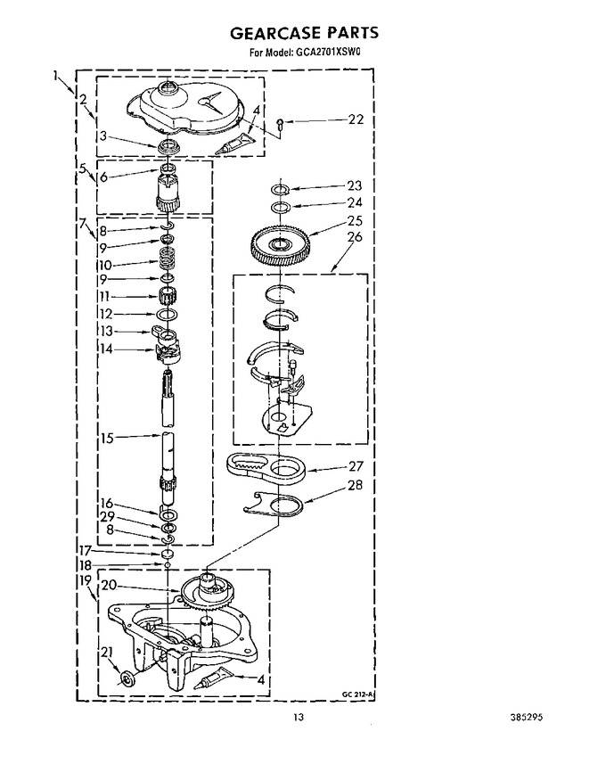 Diagram for GCA2701XSW0