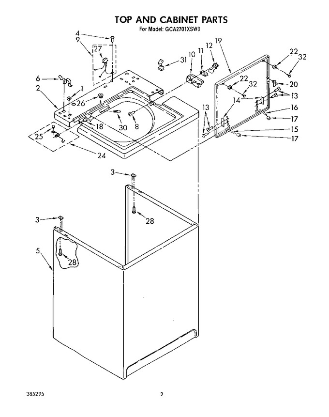 Diagram for GCA2701XSW0