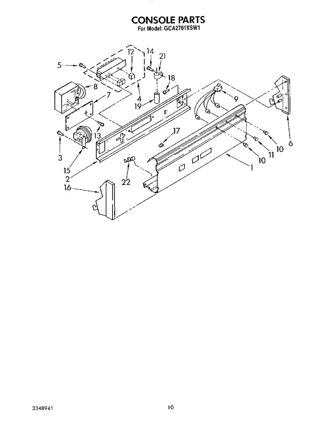 Diagram for GCA2701XSW1