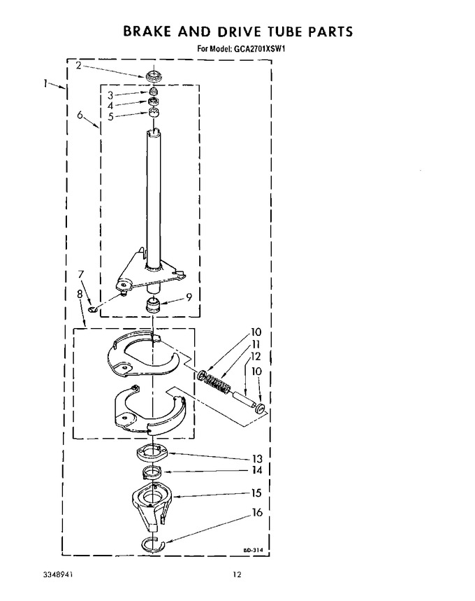 Diagram for GCA2701XSW1
