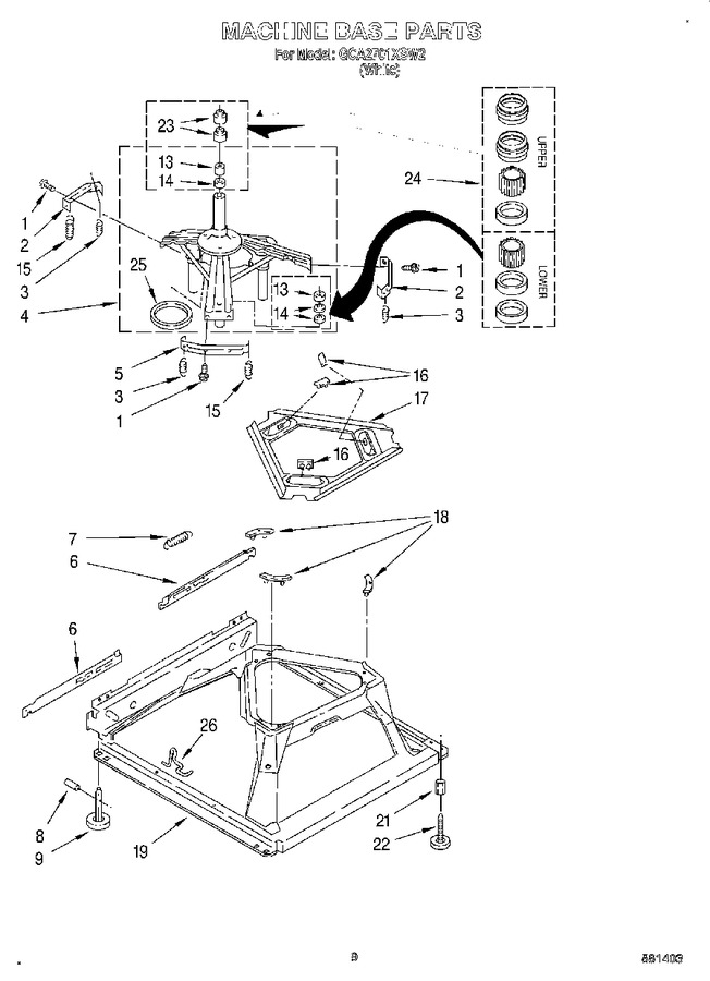 Diagram for GCA2701XSW2