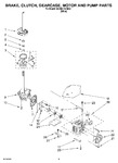 Diagram for 04 - Brake, Clutch, Gearcase, Motor And Pump Parts