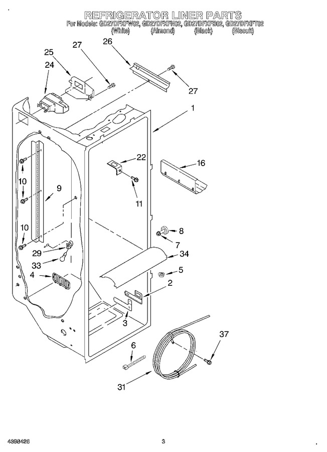 Diagram for GD27DFXFW02