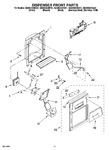 Diagram for 08 - Dispenser Front Parts