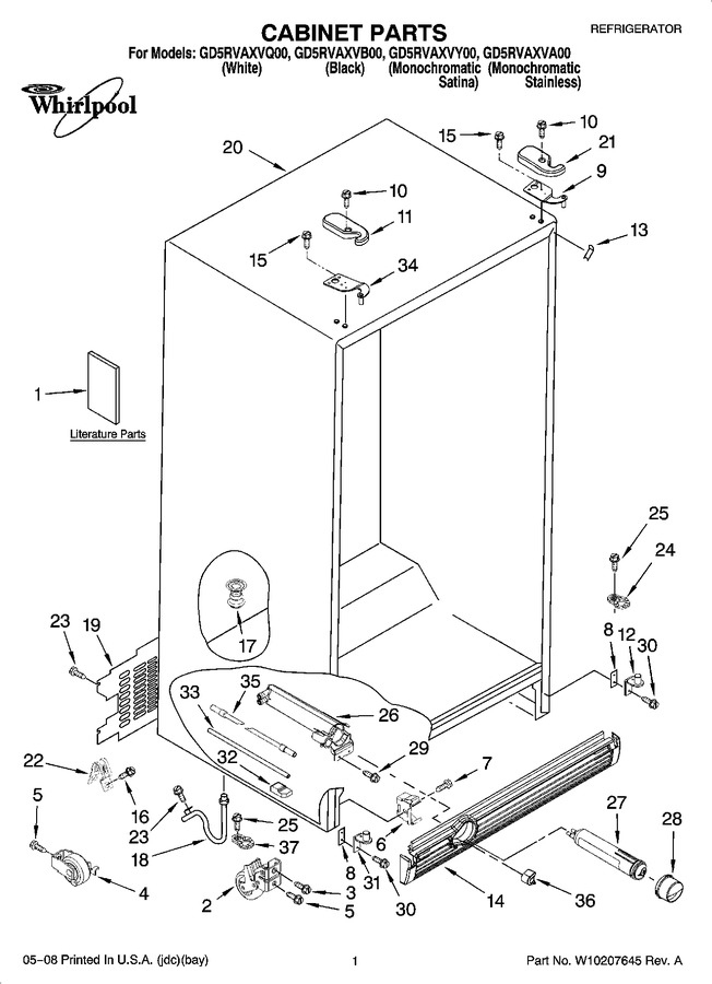 Diagram for GD5RVAXVA00