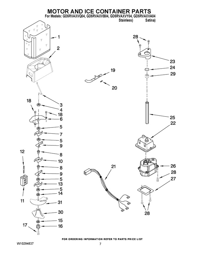 Diagram for GD5RVAXVA04