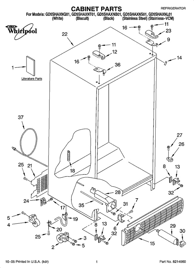 Diagram for GD5SHAXNB01