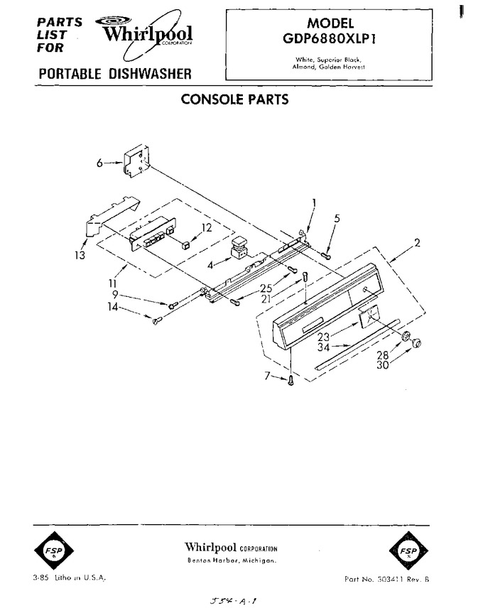 Diagram for GDP6880XLP1